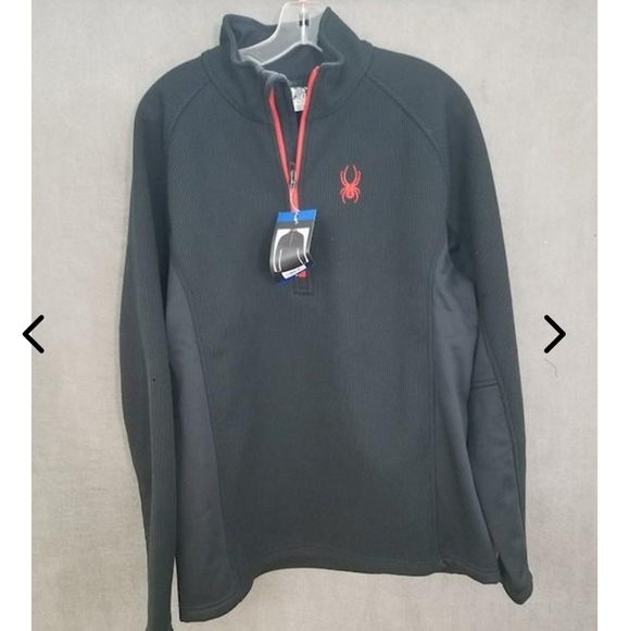 Spyder Other - NWT SPYDER Men’s Waffle Knit Half-zip Pullover Made In USA SZ L